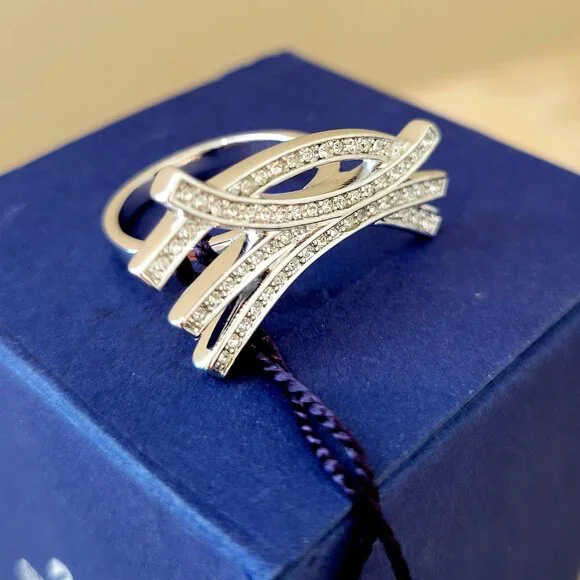 Swarovski Ultra-Modern Statement Ring – New with Tags - Picture 4 of 4